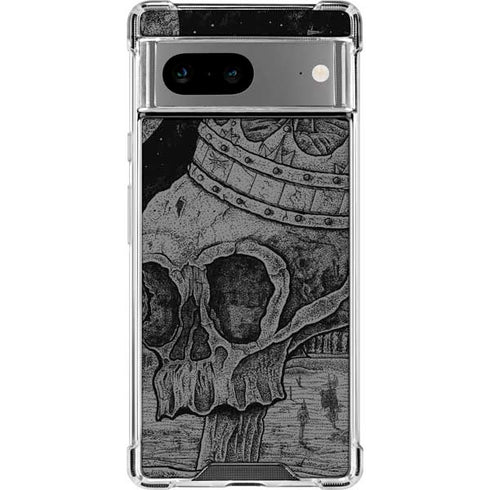 Alchemy Carta Skull Sketch Google Pixel 8a Clear Case